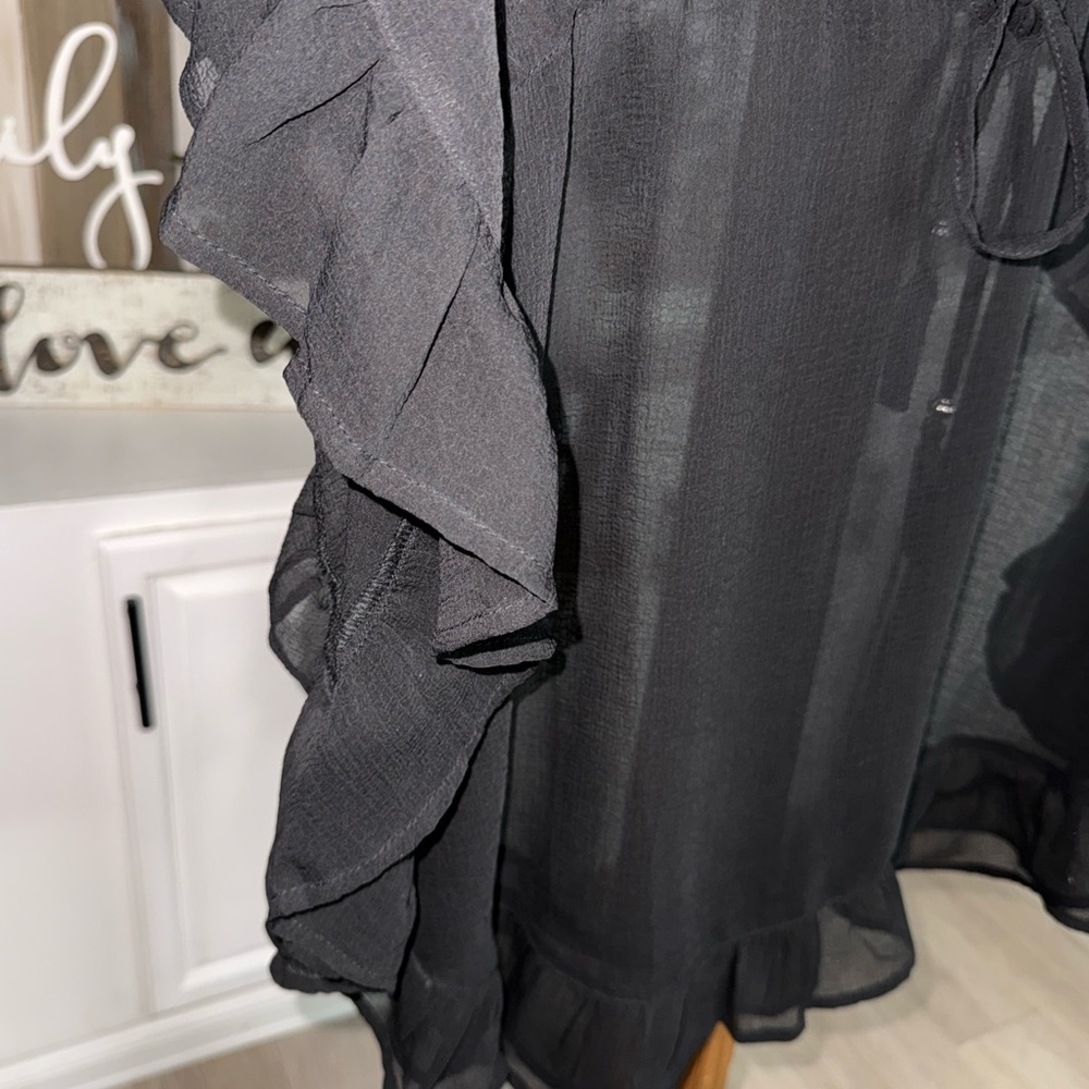 🔆NWT Black Sheer Swim Cover-Up - Picture 4 of 4